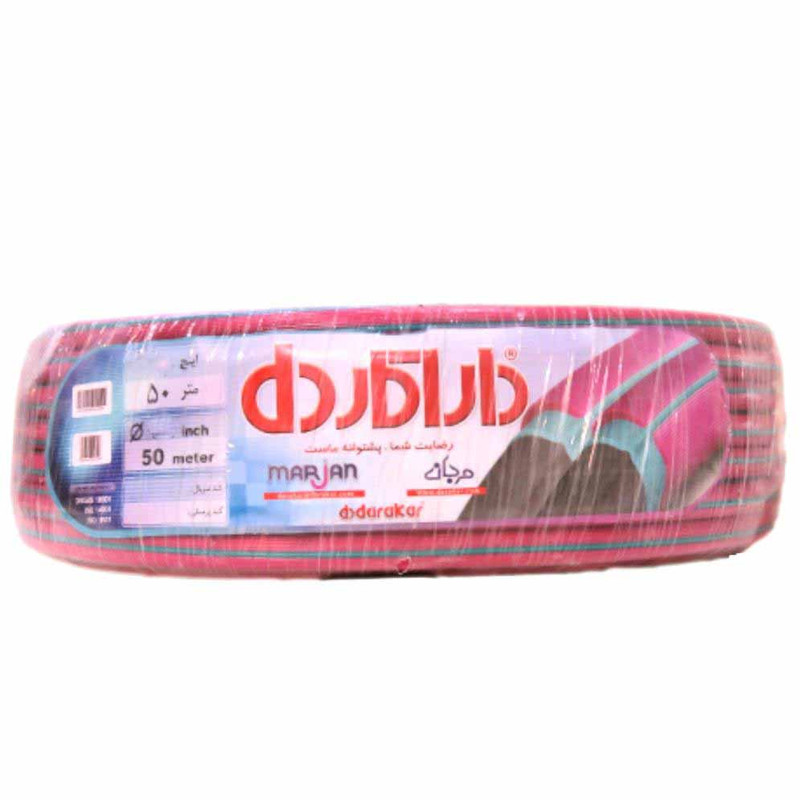 شلنگ داراکار مدل مرجان لاستیکی قطر 3/4 اینچ
