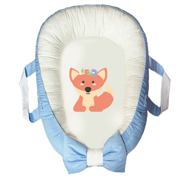 سرویس خواب سه تکه نوزاد مدل گارد محافظ دار طرح روباه کد 08