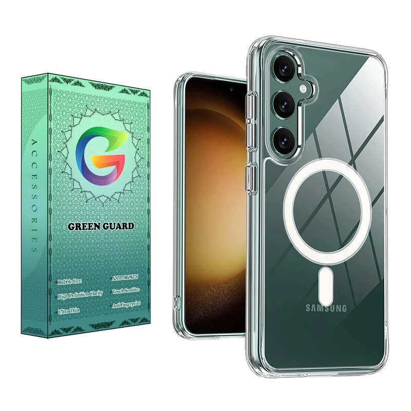 کاور گرین گارد مدل CR_Magsafe کد Clear 48 مناسب برای گوشی موبایل سامسونگ Galaxy S24 FE