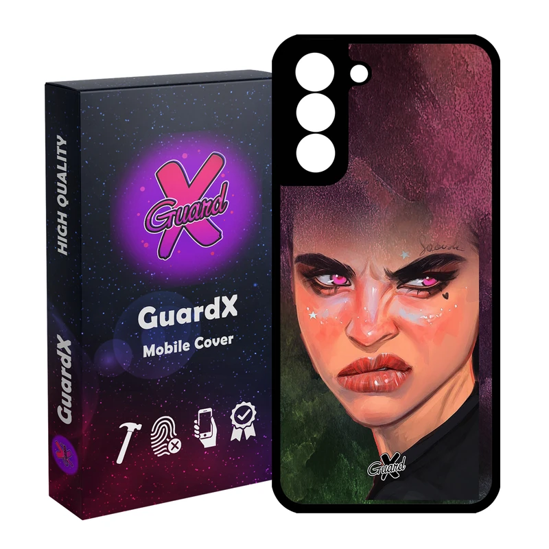 کاور گارد ایکس طرح Girl مدل Glass10260 مناسب برای گوشی موبایل سامسونگ Galaxy S21 FE