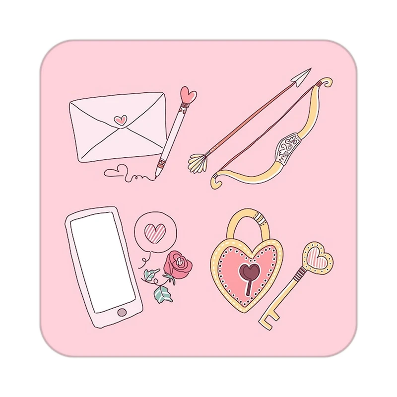 زیر لیوانی کاکتی طرح عاشقانه مدل mp40408