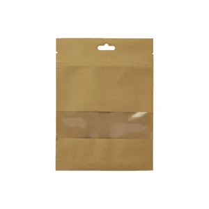 پاکت زیپ دار مدل کرافت کاهی کد 20×30 بسته 10 عددی