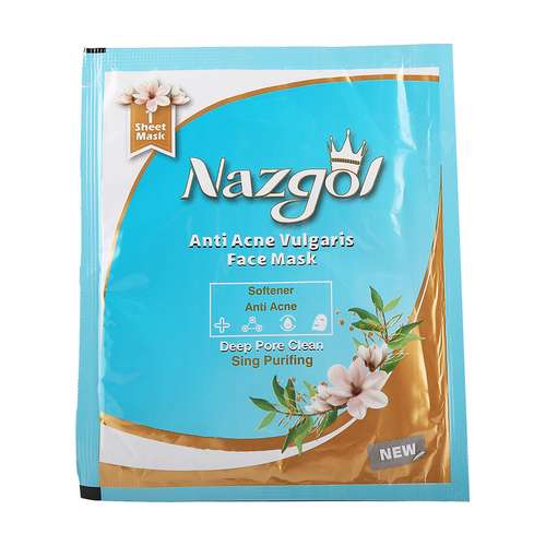 ماسک صورت نازگل مدل ضد جوش وزن 20 گرم