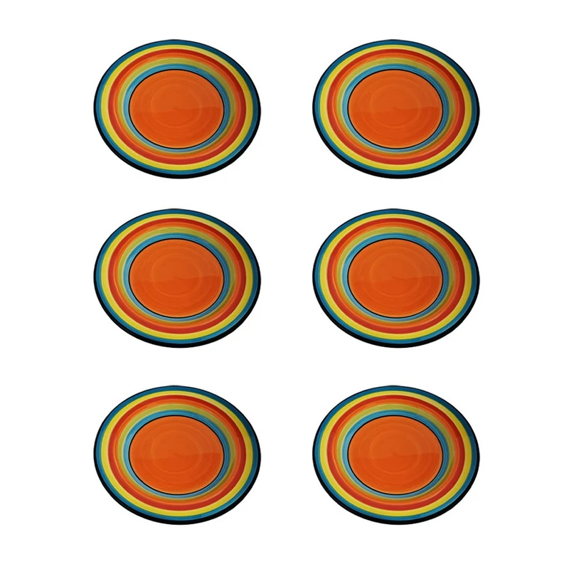 پیش دستی مدل رنگین کمان مجموعه 6 عددی