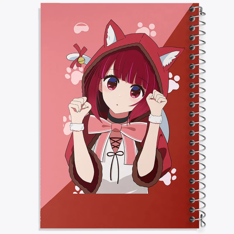 دفتر شطرنجی 50 برگ خندالو مدل کانا انیمه اوشی نو کو کد 31223