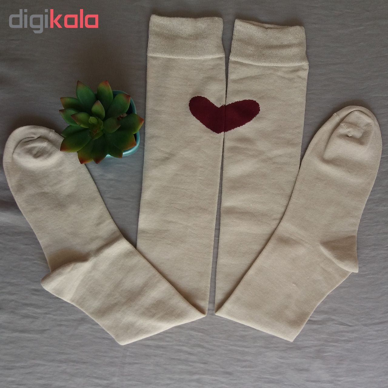 جوراب زنانه ال سون طرح قلب کد PH99 - - 4