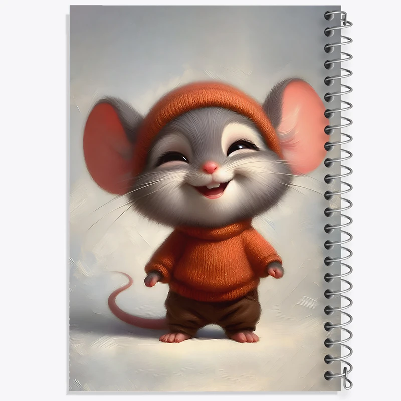 دفتر لیست خرید 50 برگ خندالو طرح موش بانمک کد F7615