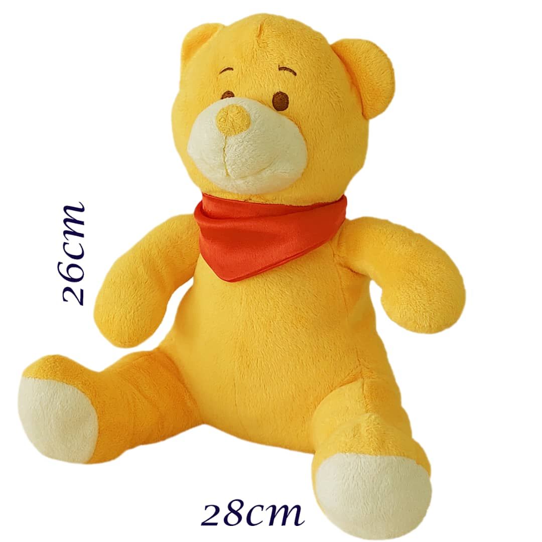 عروسک طرح خرس مدل دستمال گردن دار کد 804 ارتفاع 26 سانتی‌متر -  - 3
