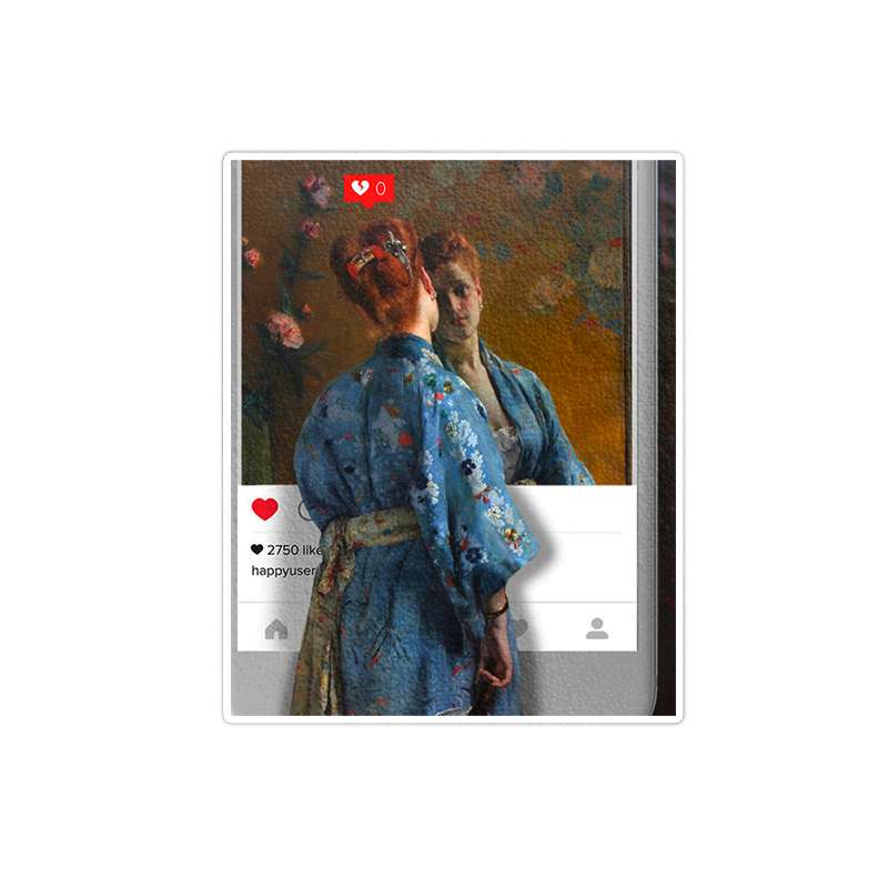 استیکر تزئینی موبایل و تبلت ماسا دیزاین مدل      stkv0440 طرح نقاشی
