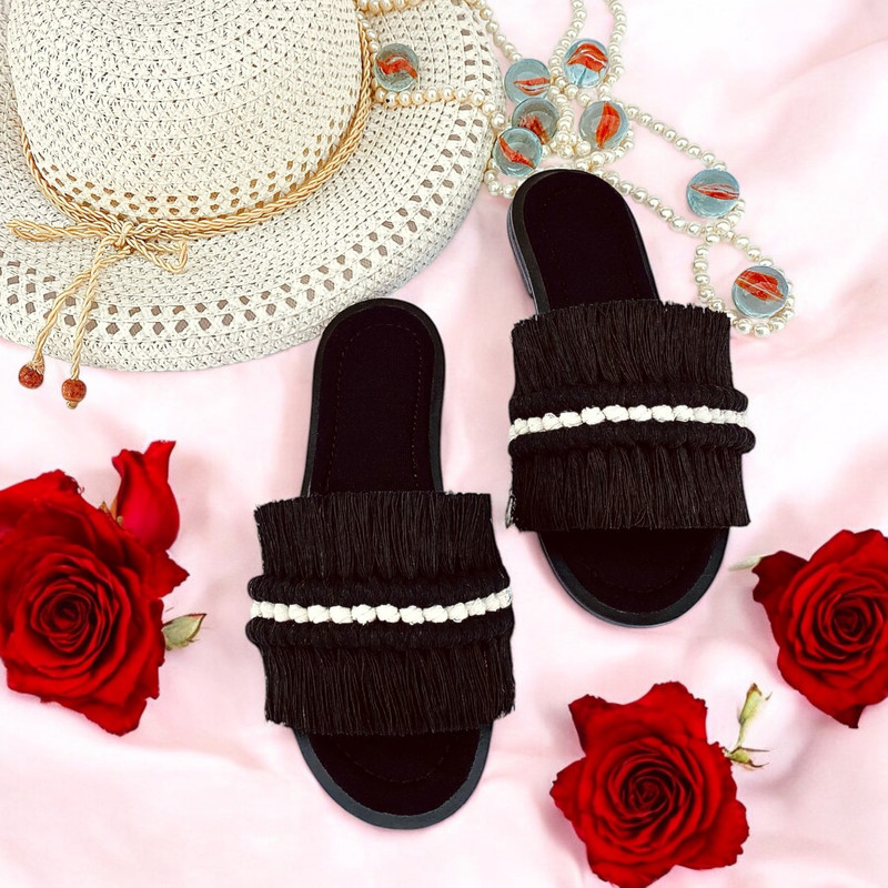 صندل زنانه مدل مکرومه