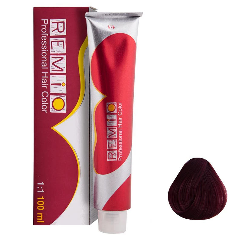 رنگ مو رمیو شماره 7/22 حجم 100 میلی لیتر رنگ شرابی خیلی روشن