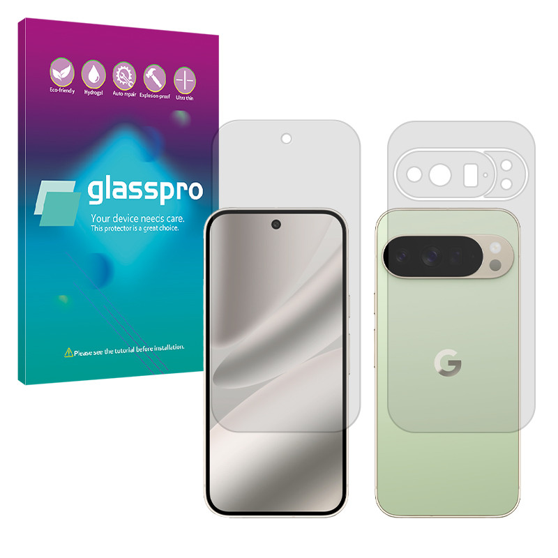 محافظ صفحه نمایش مات گلس پرو مدل Resistant مناسب برای گوشی موبایل گوگل Pixel 10 Pro XL به همراه محافظ پشت گوشی 