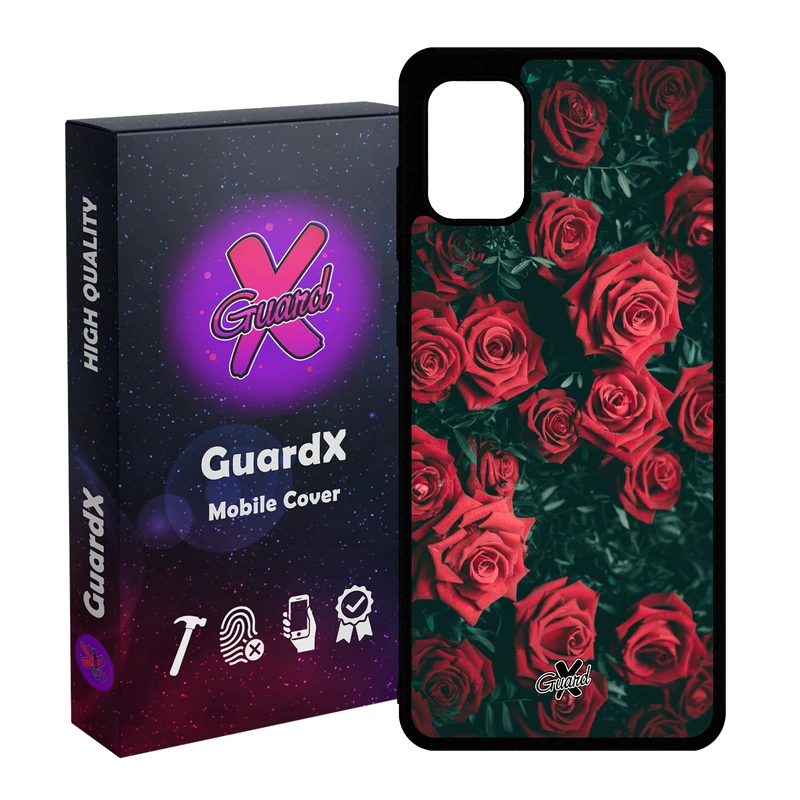 کاور گارد ایکس طرح Flower مدل Glass10208 مناسب برای گوشی موبایل سامسونگ Galaxy A51