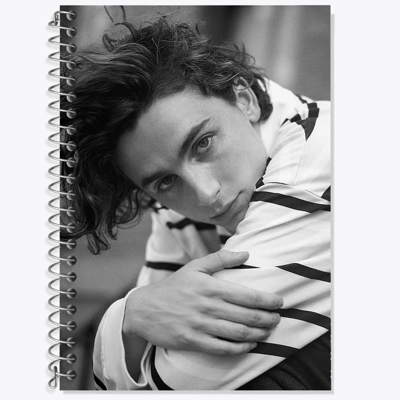 دفتر لغت 50 برگ خندالو مدل تیموتی شالامی Timothée Chalamet کد 19293