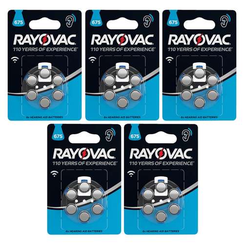 باتری سمعک ریوواک مدل 675 بسته 30 عددی