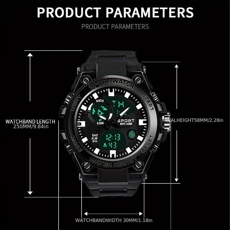 ساعت مچی دیجیتال مردانه مدل دوزمانه008 ساعت مچی دیجیتال مردانه مدل دوزمانه008