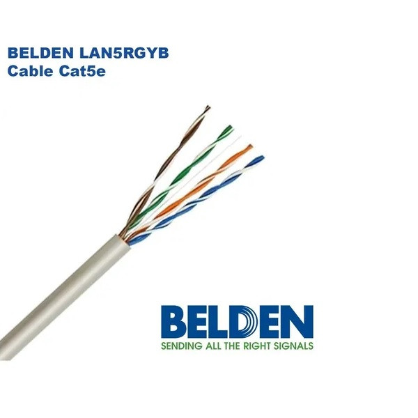 کابل شبکه CaT5e بلدن مدل STANDARD DATATWIST طول 40 متر