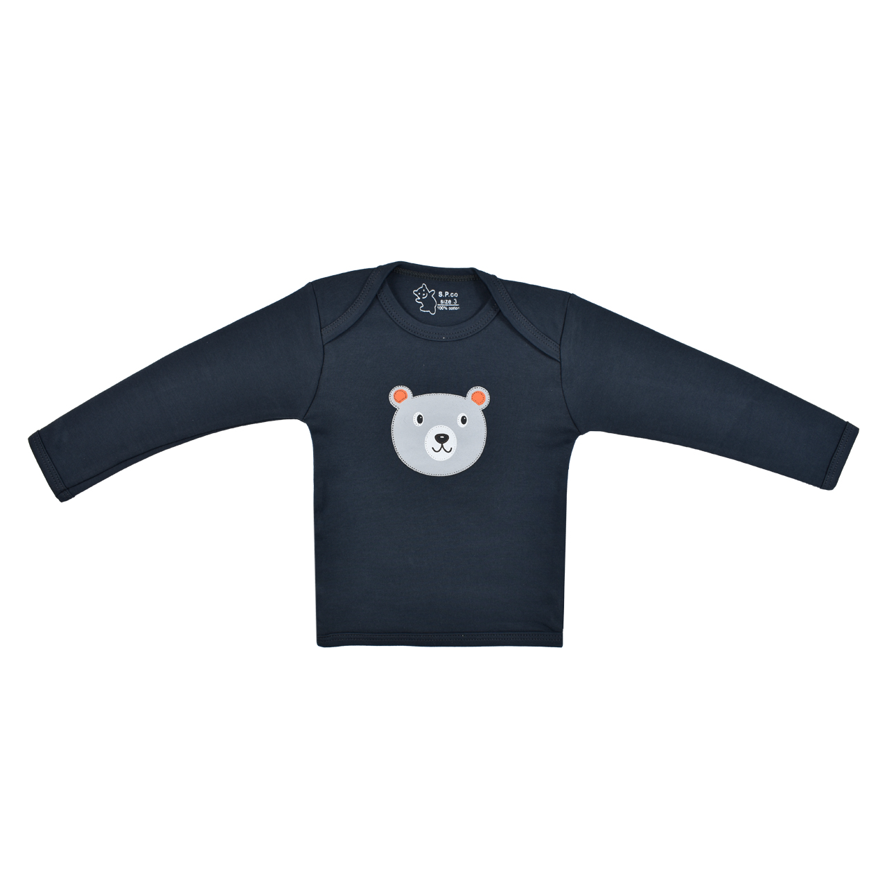 تی شرت آستین بلند نوزادی اسپیکو مدل خرس