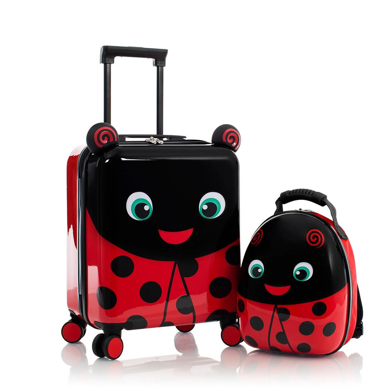 ست چمدان و کوله پشتی کودک هیس مدل SUPER TOTS LADY BUG