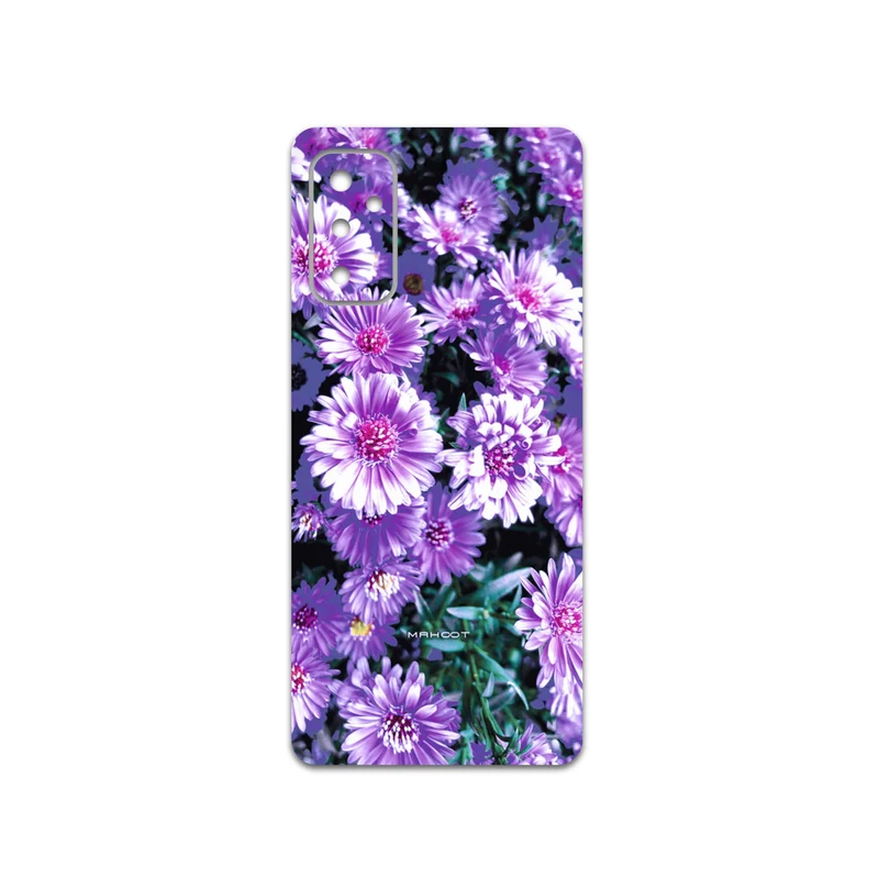 برچسب پوششی ماهوت مدل Purple-Flower مناسب برای گوشی موبایل سامسونگ Galaxy M52 5G