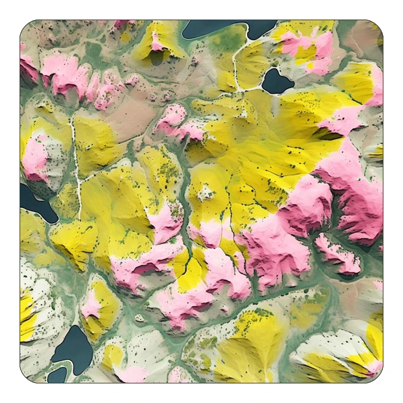 مگنت کاکتی طرح نقاشی رنگ روغن مدل mp69597