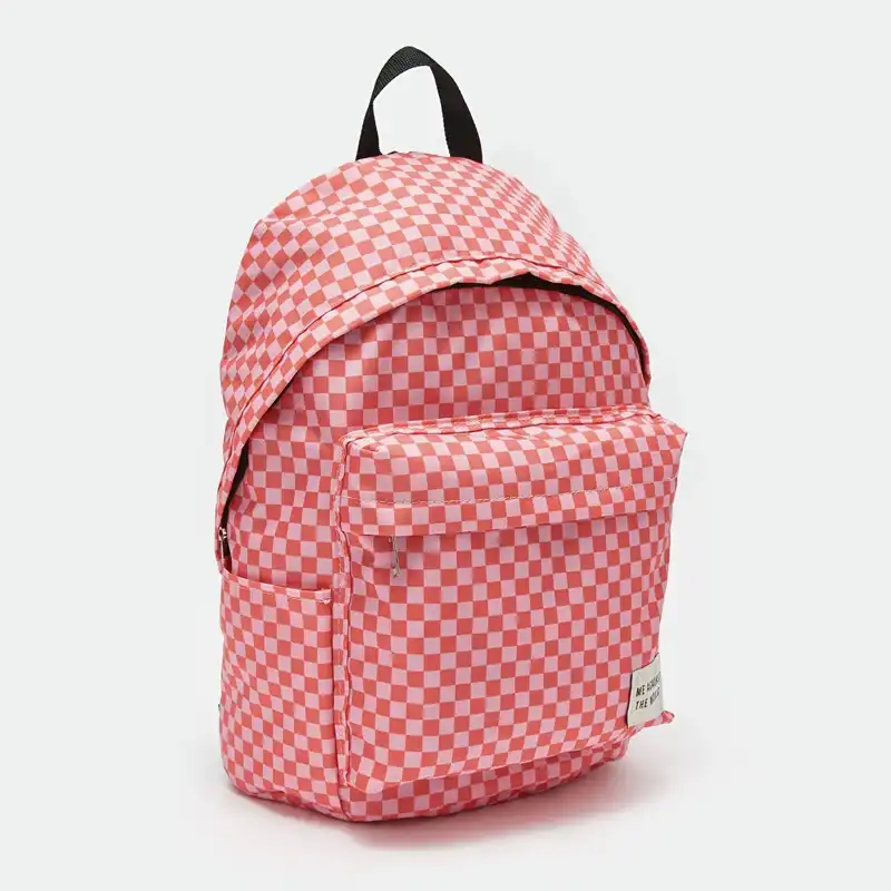 کوله پشتی زنانه ال سی وایکیکی مدل شطرنجی Against World