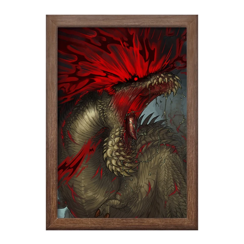 تابلو خندالو طرح بازی شکارچی هیولا (Monster Hunter) کد 33248