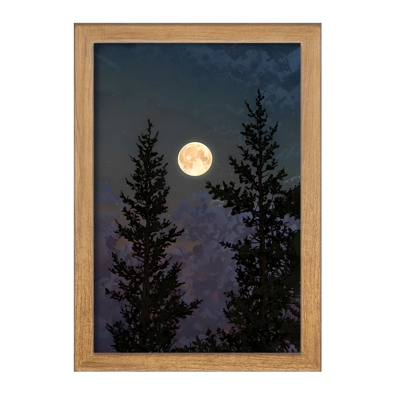 تابلو خندالو مدل ماه (Moon) کد F11609