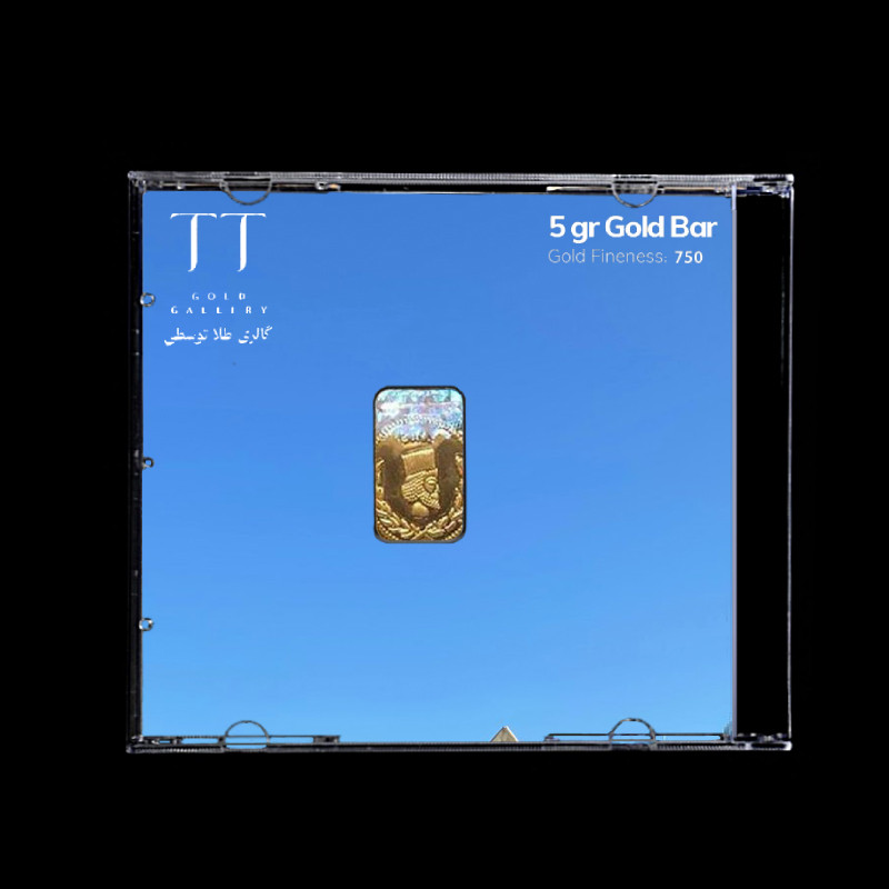 شمش طلا 18 عیار گالری طلا توسطی مدل 46CEA9