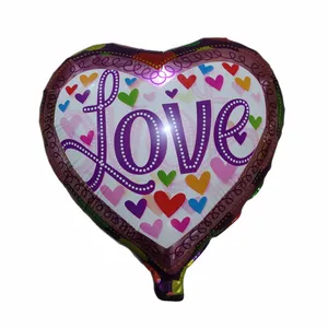بادکنک فویلی مدل love طرح قلب