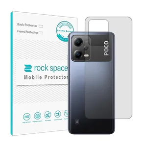 Transparent Rockspace HyGEL phone back protector suitable for Xiaomi Poco X5 mobile phone