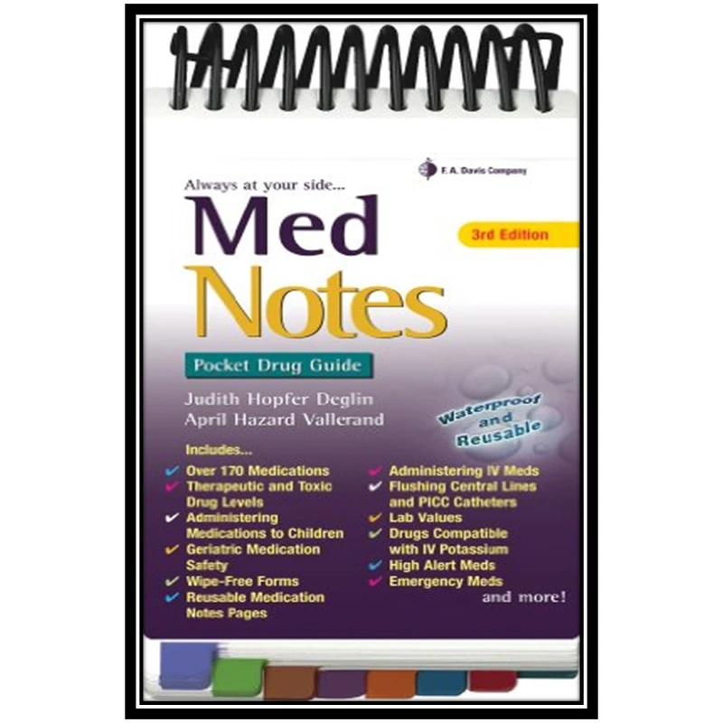 کتاب MedNotes: Pocket Drug Guide, Third Edition اثر Judith Hopfer Deglin انتشارات مؤلفین طلایی