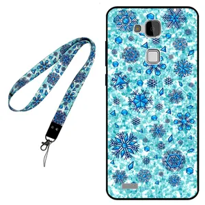 Megafone Snow Flake 0014 Cover For Huawei Mate 7 Mobile Neckband 