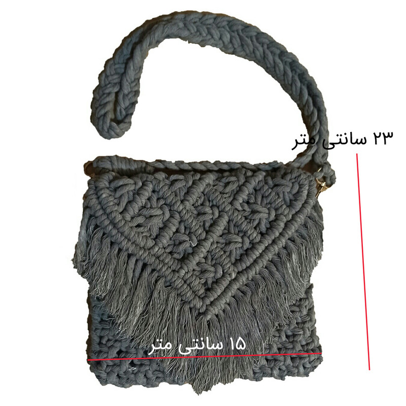 کیف دوشی دست دوز زنانه هنریسان مدل پرستو