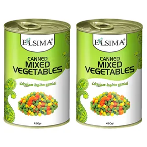 کنسرو مخلوط سبزیجات السیما - 420 گرم بسته 2 عددی