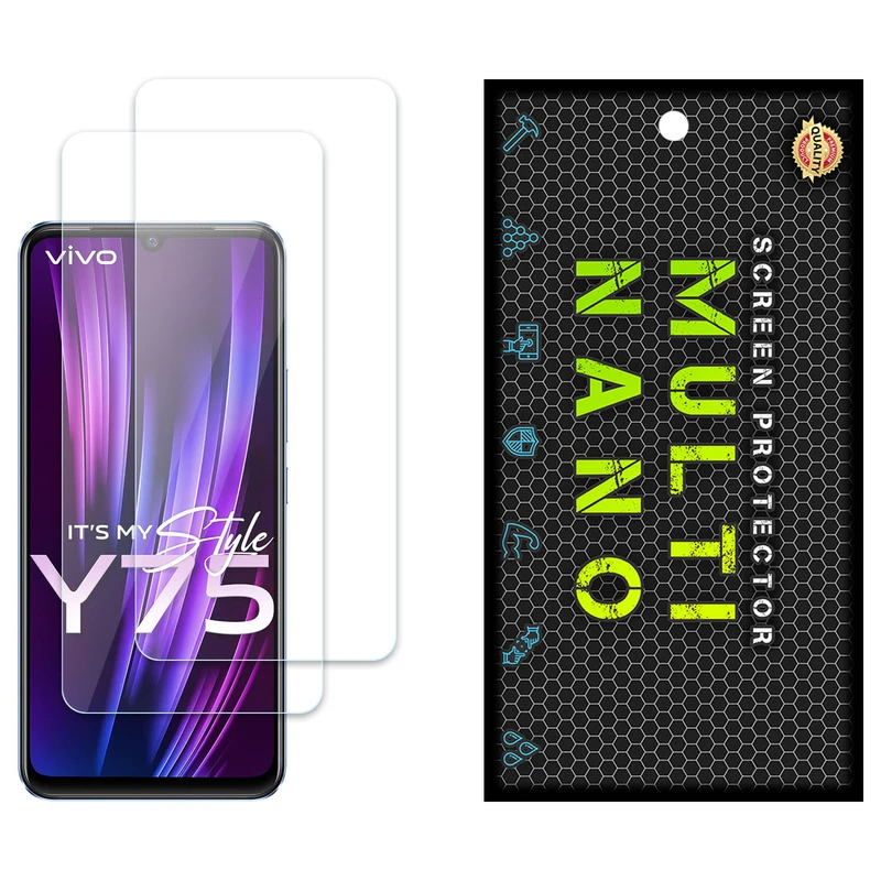 محافظ صفحه نمایش مولتی نانو مدل X-S2N مناسب برای گوشی موبایل ویوو Y75 4G بسته دو عددی