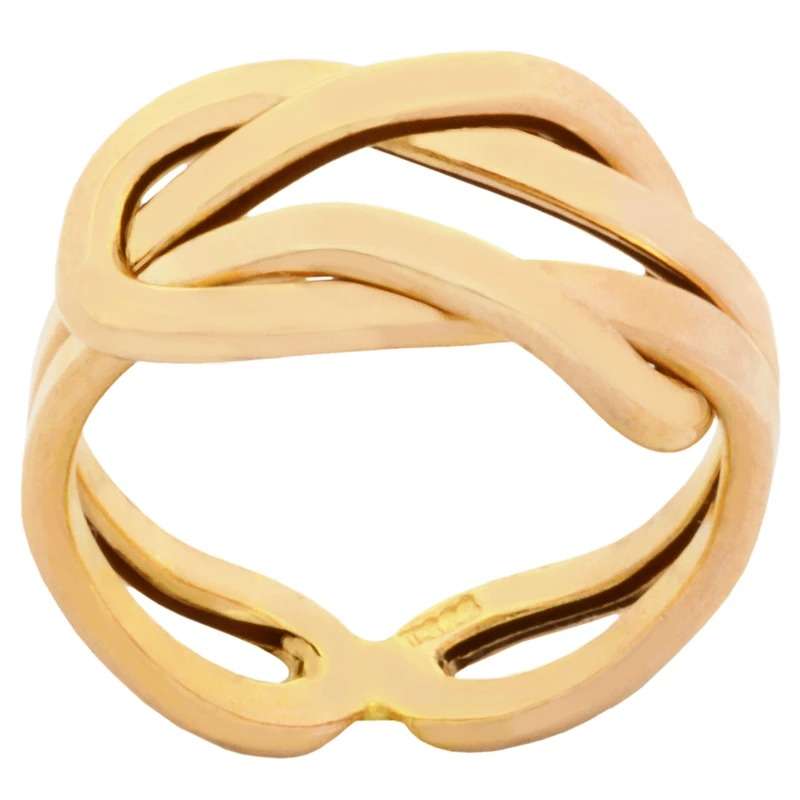 انگشتر طلا 18 عیار زنانه طلای مستجابی مدل گره بینهایت T2419 سایز 61 انگشتر طلا 18 عیار زنانه طلای مستجابی مدل گره بینهایت T2419 سایز 61