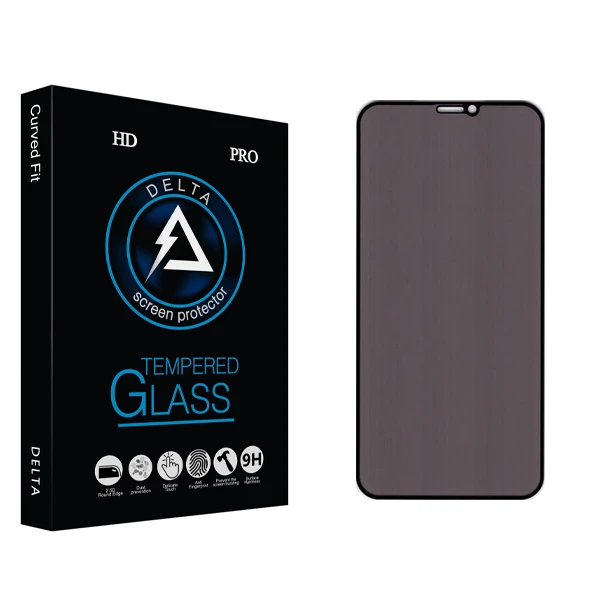 محافظ صفحه نمایش حریم شخصی دلتا مدل HD مناسب برای گوشی موبایل اپل Iphone 11 Pro / X / 10