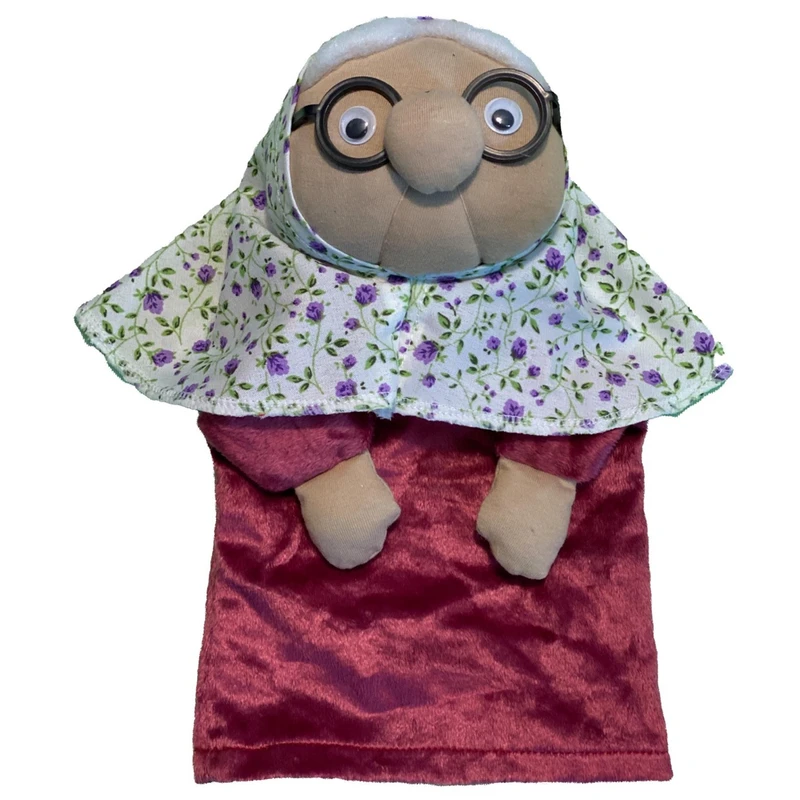 عروسک مدل عروسک نمایشی پیرزن 26 سانتی متری