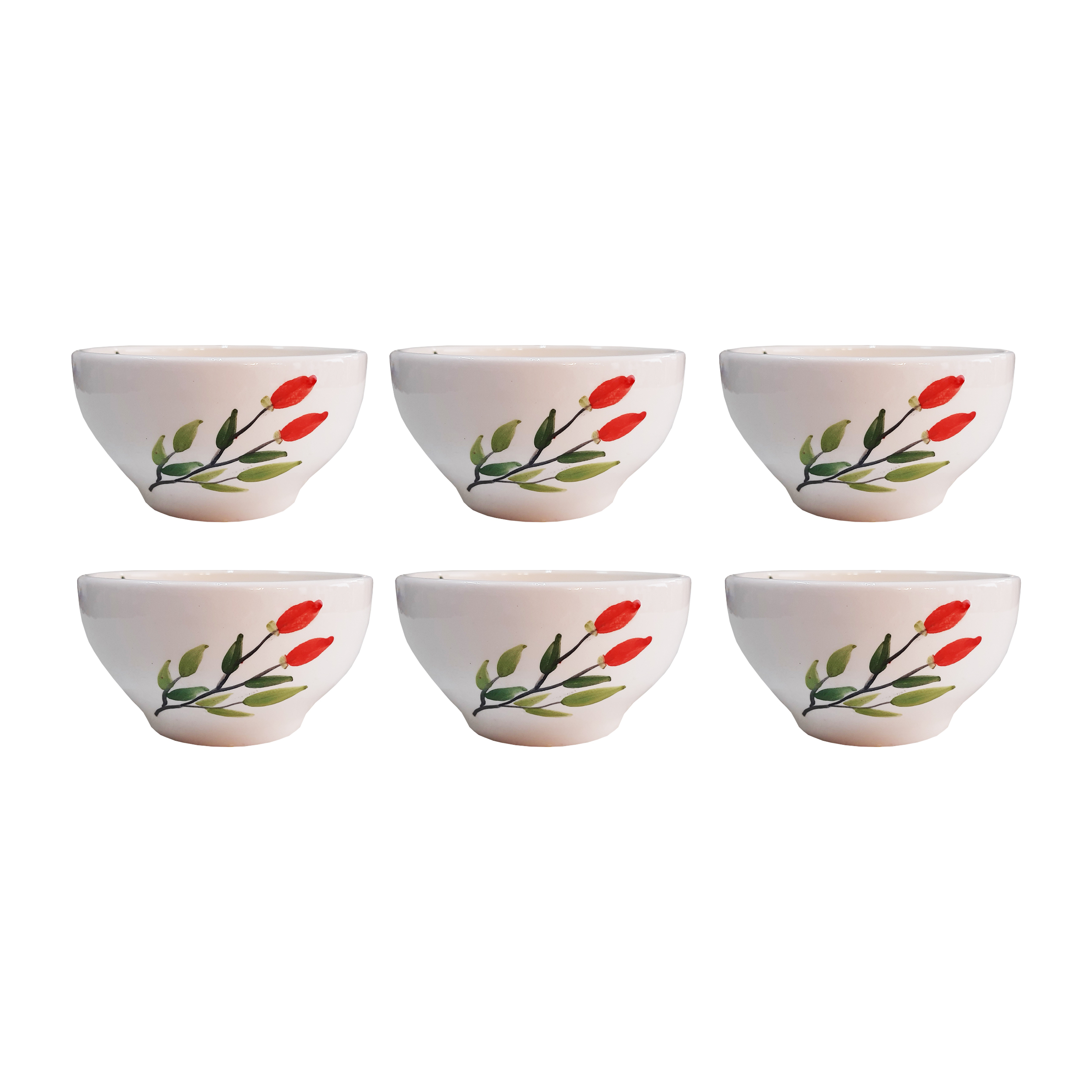 کاسه سرامیکی مدل ماست خوری کد KM4-A بسته 6 عددی