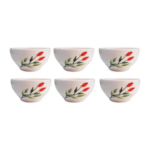 کاسه سرامیکی مدل ماست خوری کد KM4-A بسته 6 عددی
