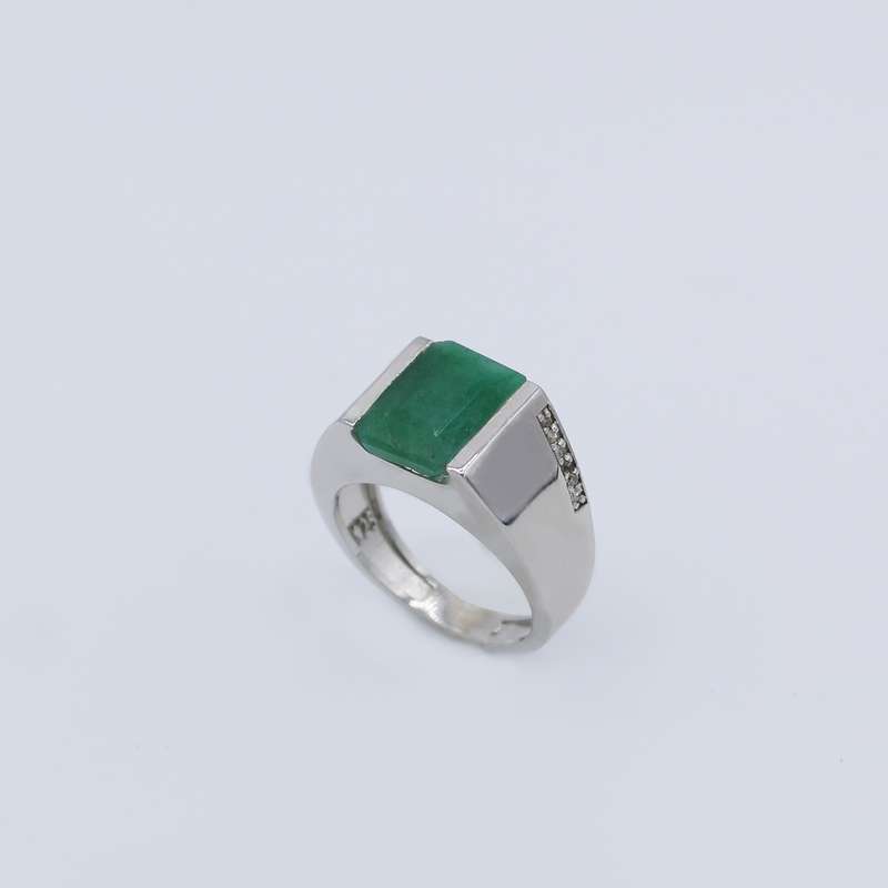 انگشتر نقره مردانه مدل برلیان