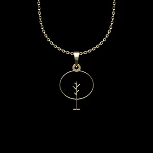 گردنبند طلا 18 عیار زنانه مدوپد مدل درخت کد L2-1-1013