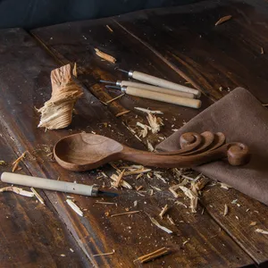 قاشق چوبی دارچوب مدل 004