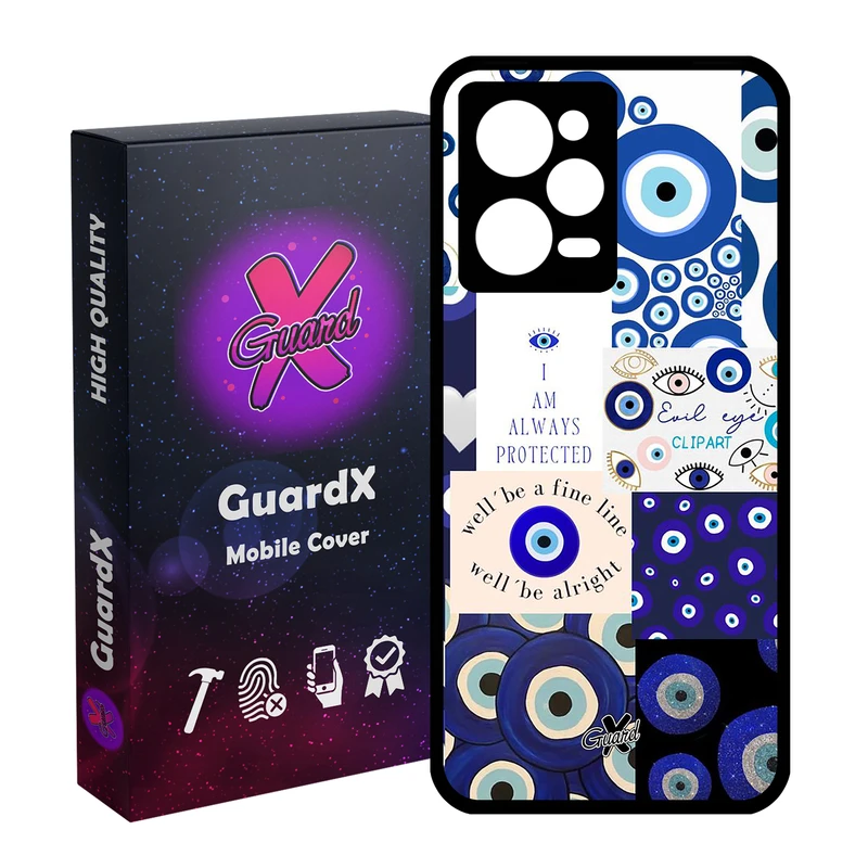 کاور گارد ایکس طرح چشم نظر مدل Glass10430 مناسب برای گوشی موبایل شیائومی Redmi Note 12 Pro 5G/Poco X5 Pro 5G/Note 12 Pro Pro speed