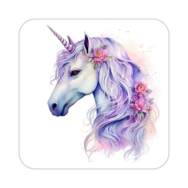 زیر لیوانی کاکتی طرح اسب تک شاخ و یونیکورن مدل mp33410