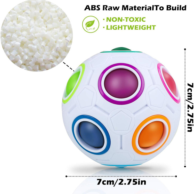 مکعب روبیک چی ای مدل توپ رنگین کمانی کای وای QY RainBow Ball