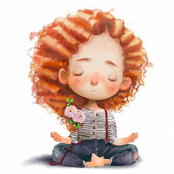 استیکر دیواری کودک راتیانا مدل lovely girl