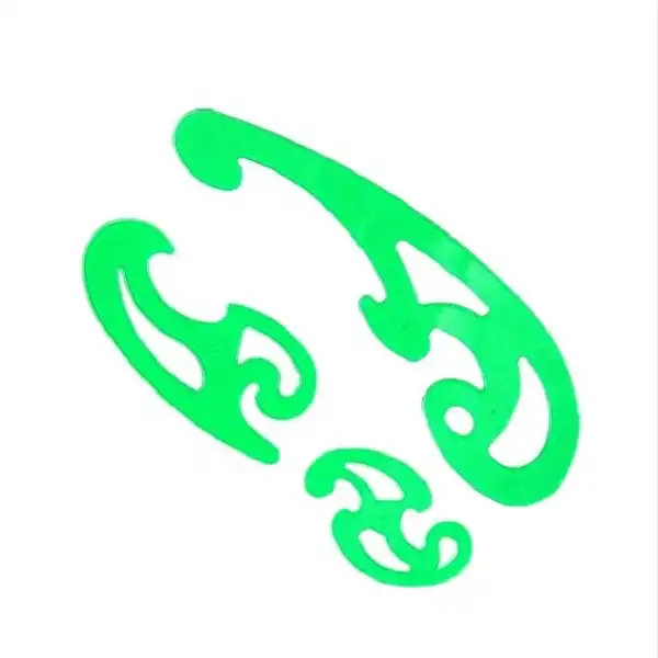 خط کش خیاطی مدل شابلون پیستوله کد 02 بسته سه عددی