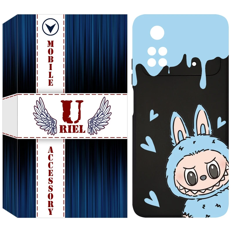 کاور یوریل قاب مدل KSH کد 131 طرح عروسک لبوبو مناسب برای گوشی موبایل شیائومی Poco M4 Pro 4G